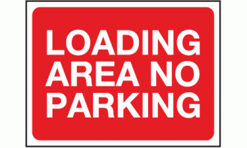 Loading Area No Parking