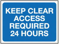 Keep clear access required 24 hours