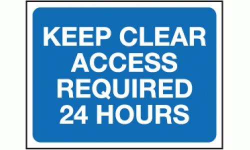 KEEP CLEAR Access Required 24/7 METAL SIGN 8x10" Safety Premises Business #1 
