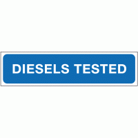 Diesels tested sign