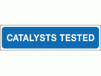 Catalysts tested sign