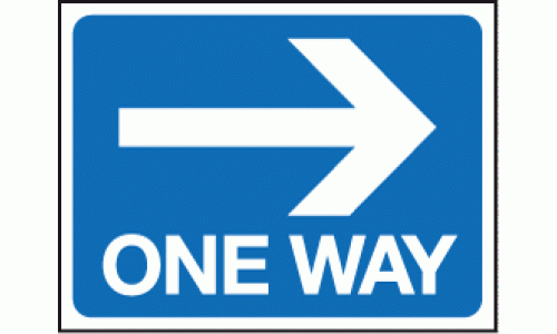 One way right sign | Traffic Signs | Safety Signs & Notices Ltd