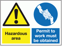 Hazardous area permit to work must be...