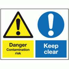 Danger contamination risk keep clear