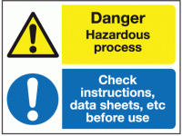 Danger hazardous process check instru...