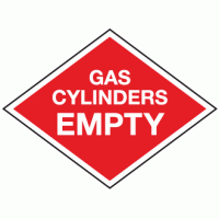 Gas cylinders empty