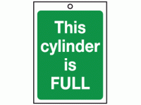 This cylinder is full sign