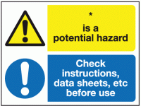 Is a potential hazard check instructi...