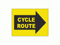 Cycle Route Right Sign