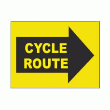 Cycle Route Right Sign