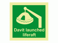 Davit launched liferaft Photoluminesc...