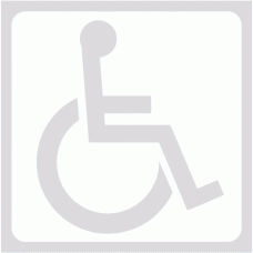 Disabled Toilets Glass Awareness Stickers