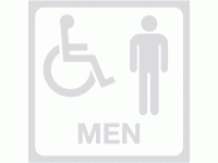 Disabled Men Toilets Glass Awareness ...