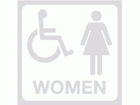 Disabled Women Toilets Glass Awarenes...