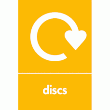 Discs Waste Recycling Signs WRAP Recycling Signs 