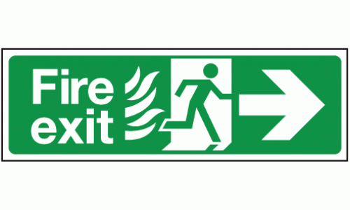 Fire exit right