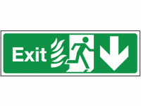 Exit down