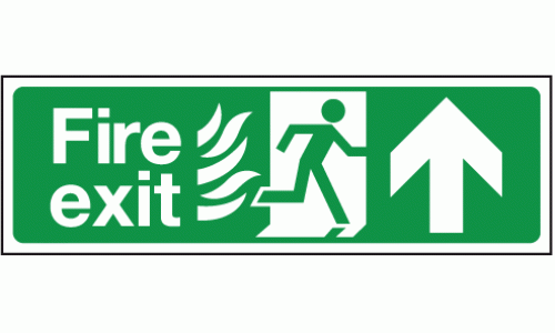 Fire exit ahead