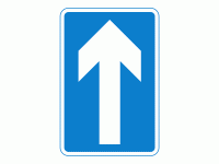 Dot 652 - One way traffic sign