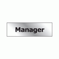 Manager door sign 