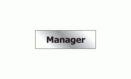 Manager door sign 