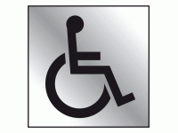 Wheelchair toilet symbol sign