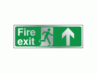 Fire exit ahead sign