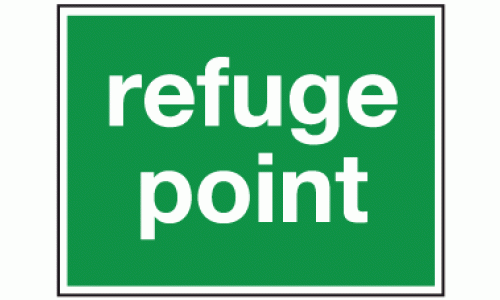 Refuge point sign