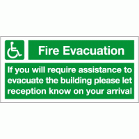Fire evacuation sign