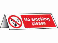 No smoking please sign