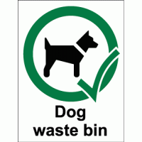 Dog Waste Bin sign