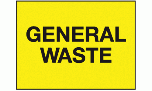 General waste sign