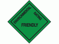 Environmental rating friendly sign