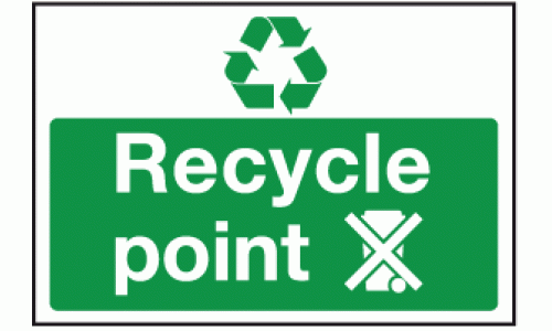 Recycle point sign