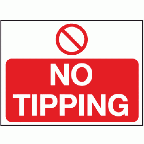 No tipping sign Prohibition Safety Signs Safety Signs