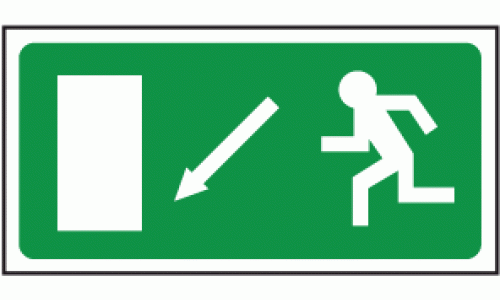 Exit left diagonal down
