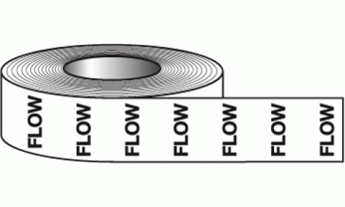 Flow direction tape - Pipeline labels