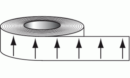 Flow direction arrows tape - Pipeline labels