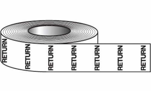 Return direction tape - Pipeline labels