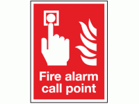 Fire alarm call point sign 