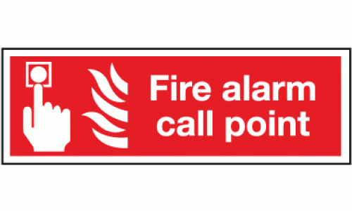 Fire alarm call point sign
