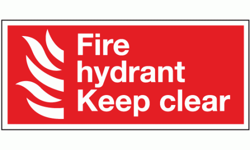 Fire hydrant keep clear