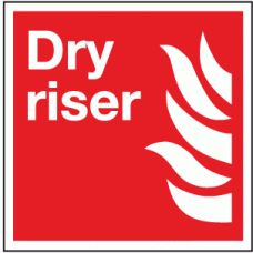 Dry riser sign