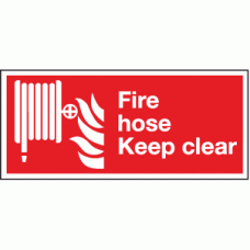 Fire hose keep clear