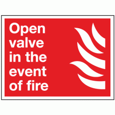 Open valve in the event of fire