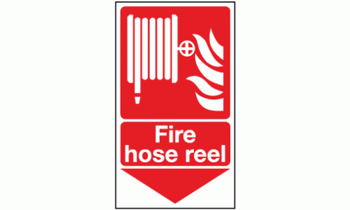 Fire hose reel below