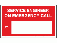 Service engineer on emergency call