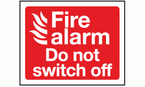 Fire alarm do not switch off