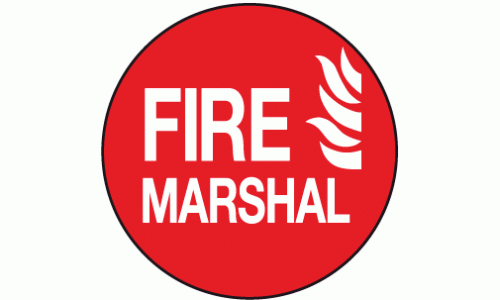 Fire marshal stickers 5 (pack)