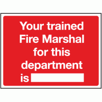 Your trained fire marshal for this department is sign
